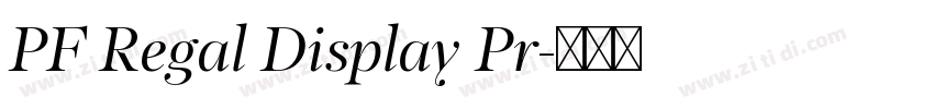 PF Regal Display Pr字体转换
